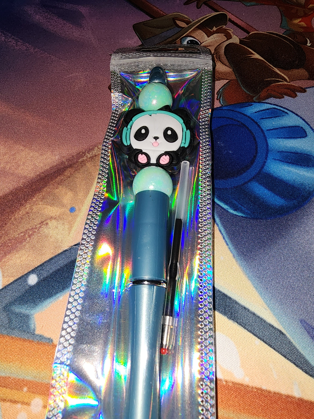 Blue teal panda 🐼 pen