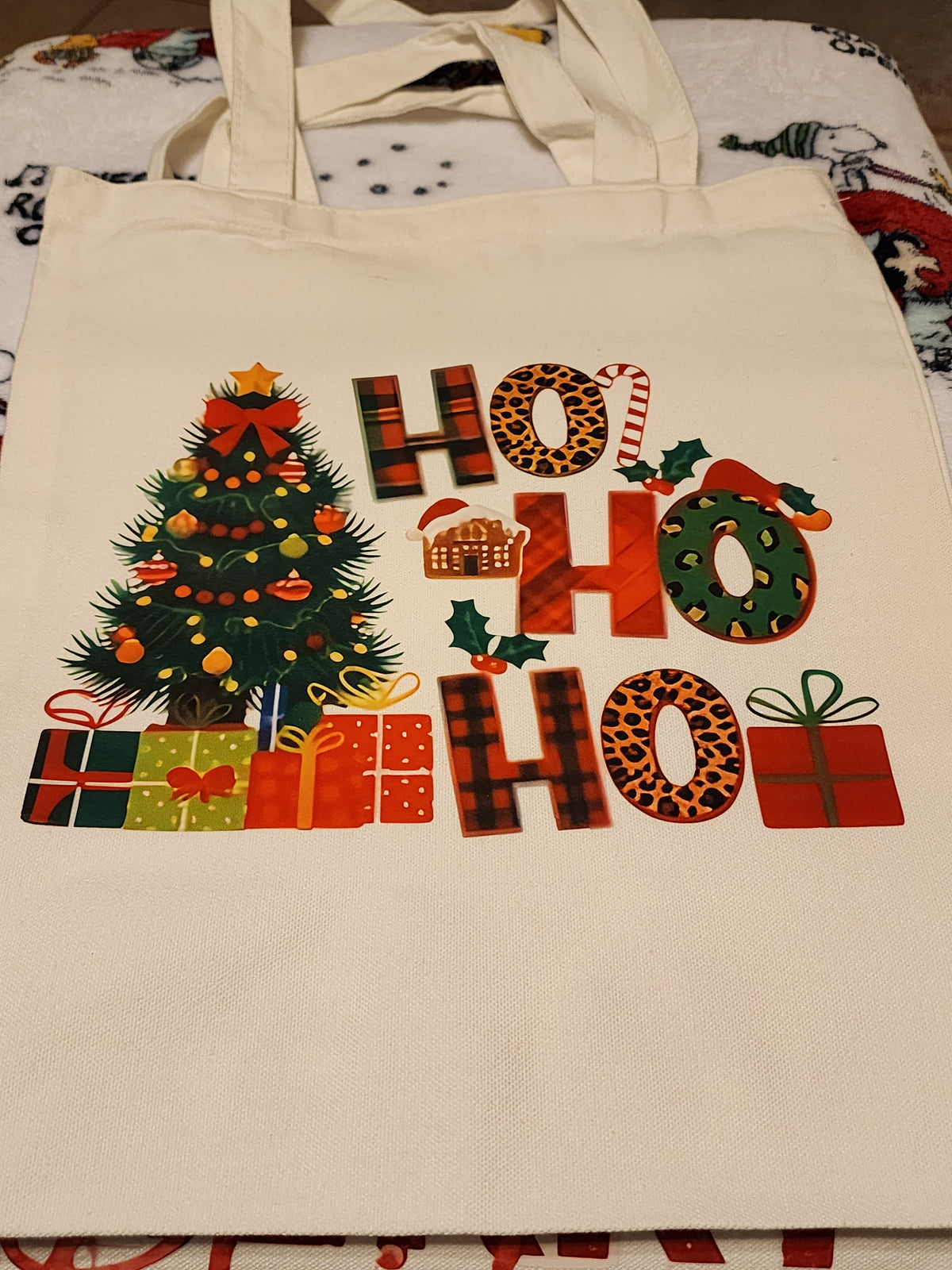Ho ho ho 🎄 canvas tote