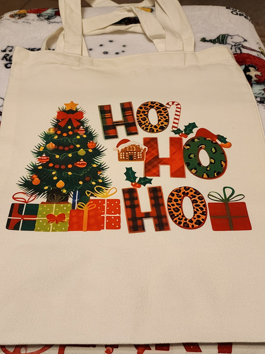 Ho ho ho 🎄 canvas tote
