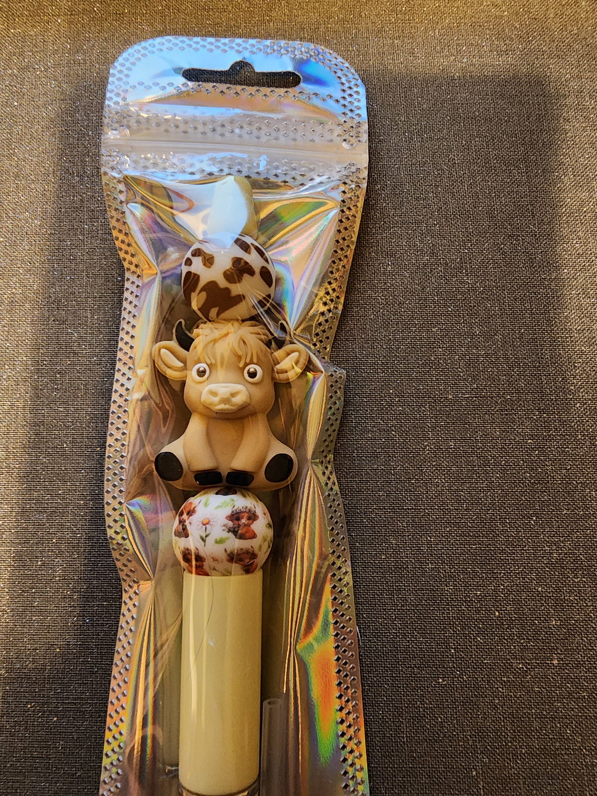 Pale yellow highland cow pen