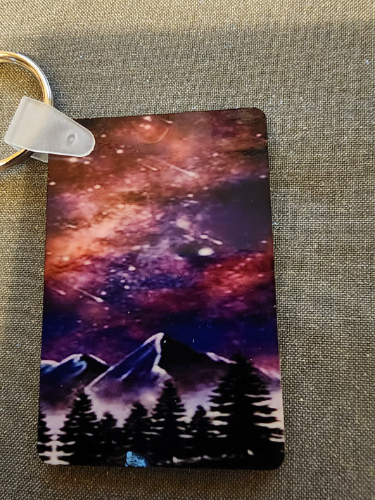 Purple night sky