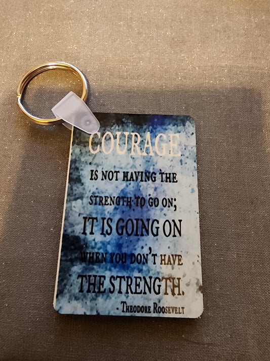 Courage keychain