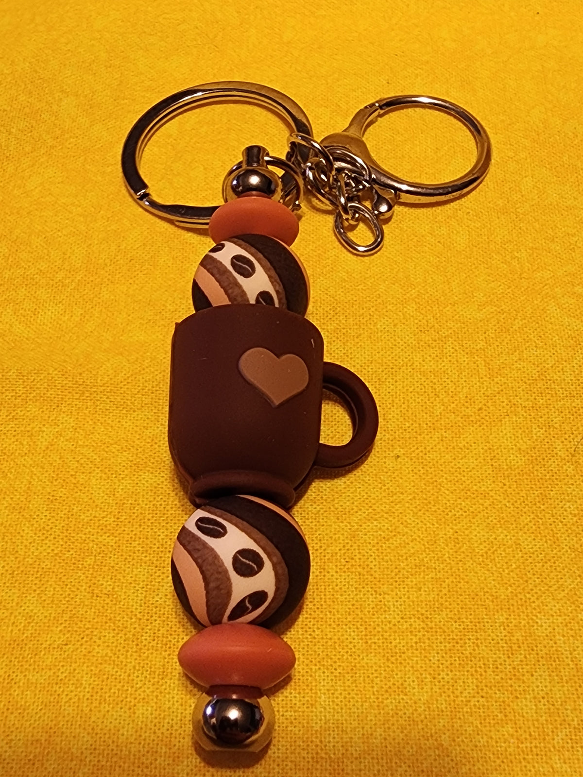 Coffee cup keychain