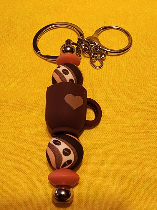 Coffee cup keychain