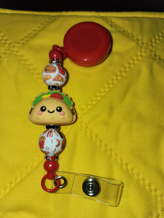 Taco badge reel