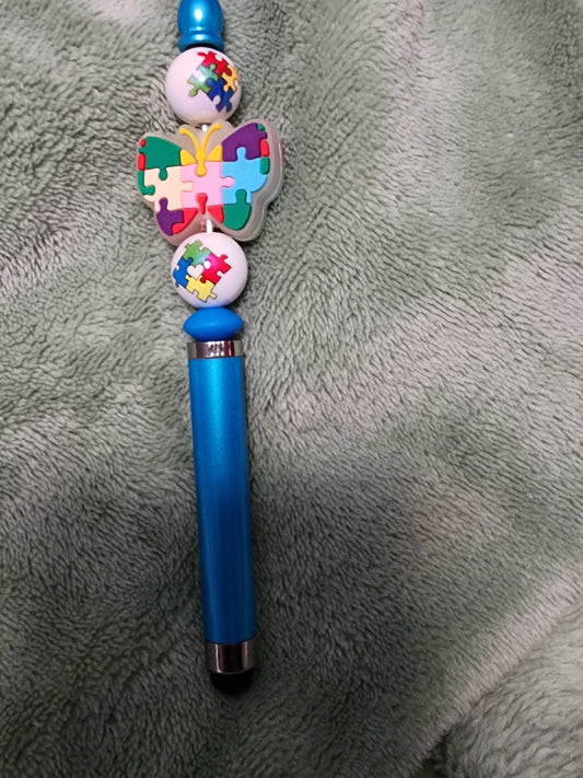 Autism awareness butterfly stylus