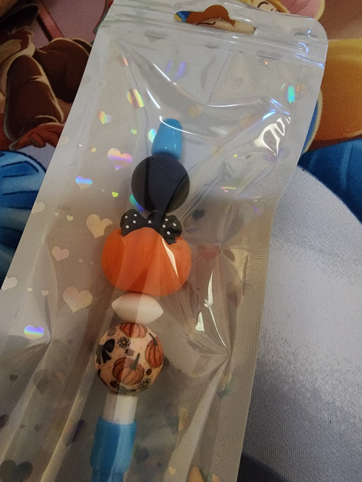 Pumpkin with a bow mechanical pencil