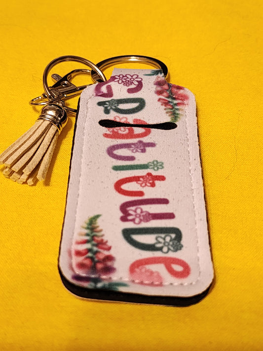 Gratitude chapstick holder