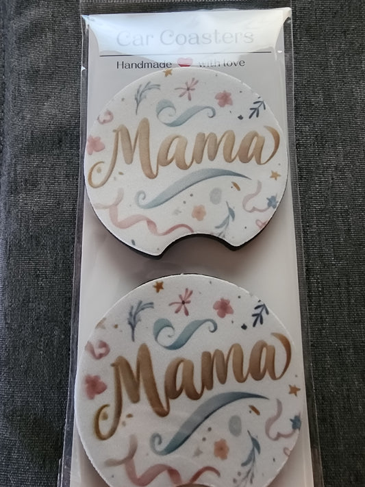 Mama car coasters