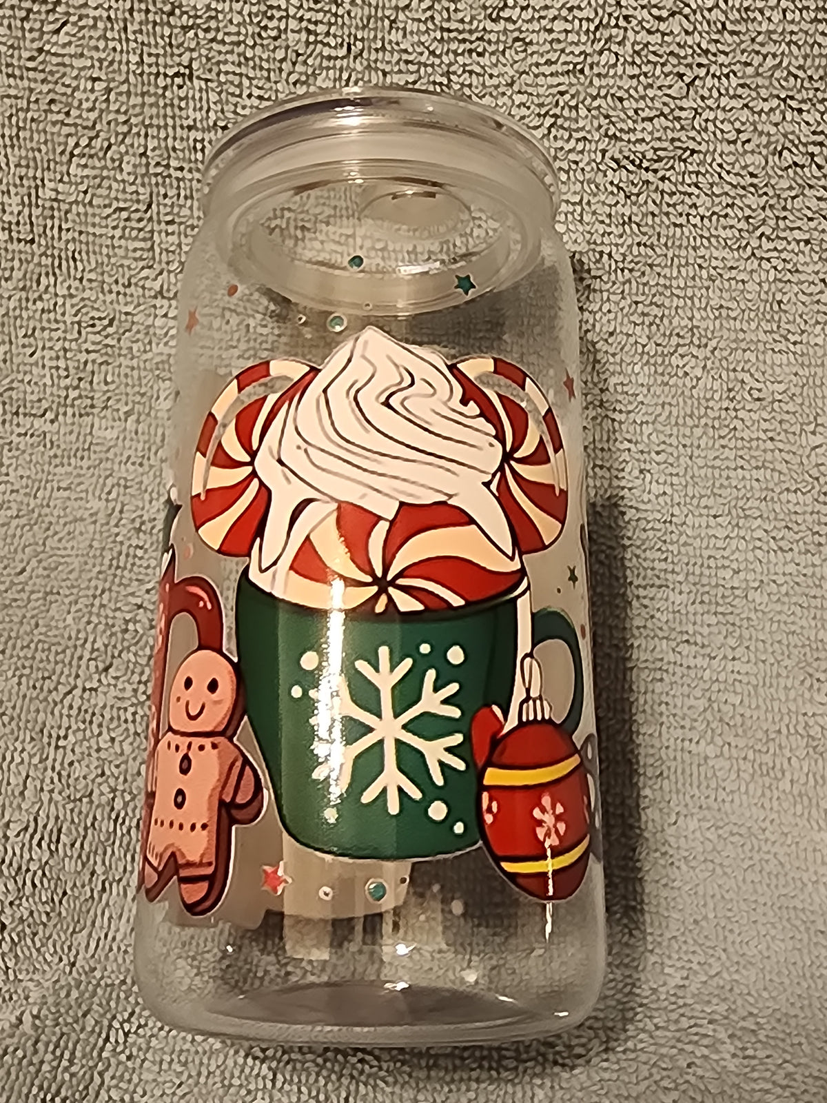 Winter hot cocoa tumbler