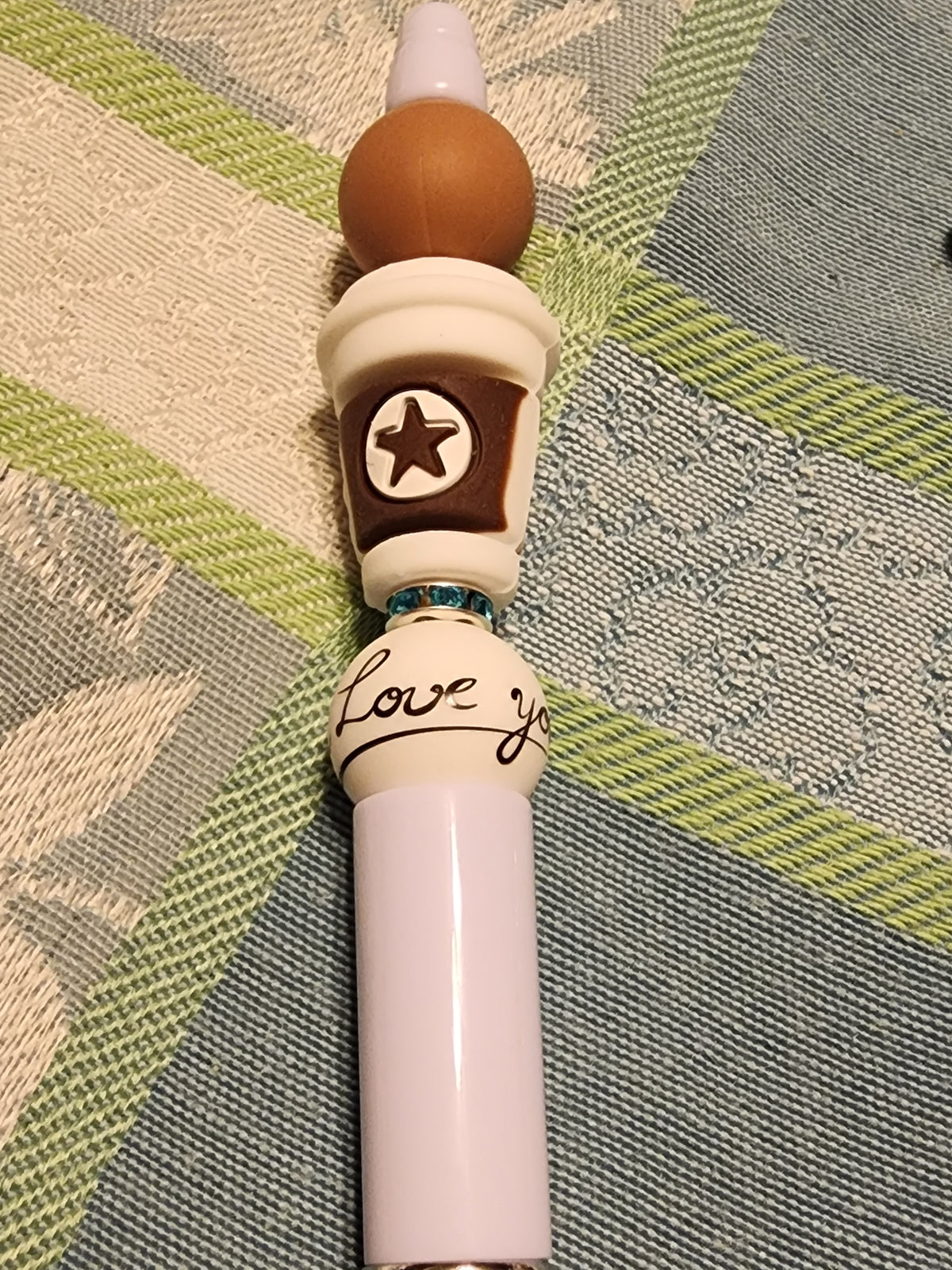 Star coffee cup pen