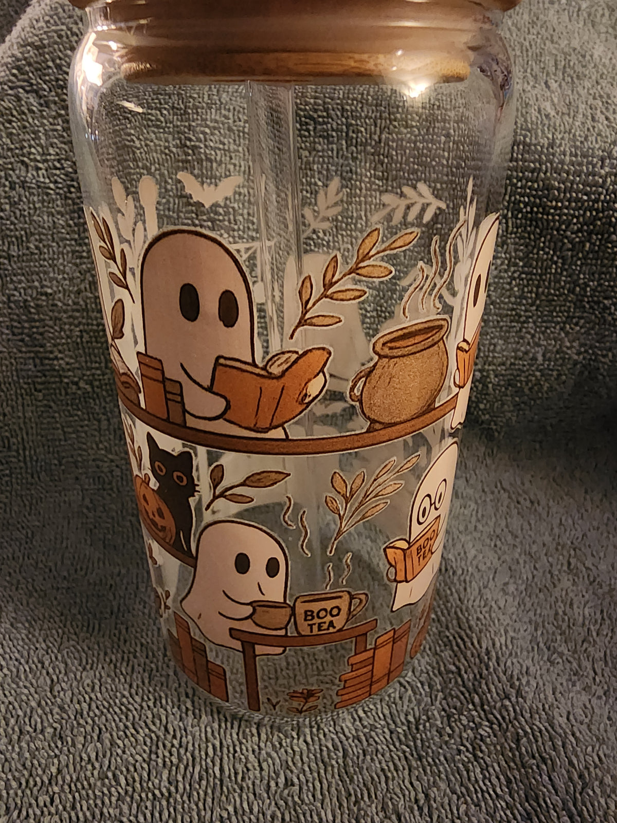 Boo tea book club tumbler
