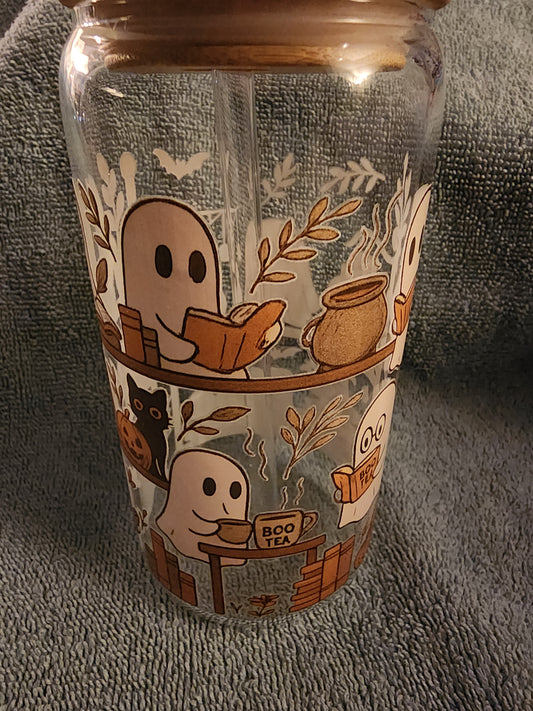 Boo tea book club tumbler