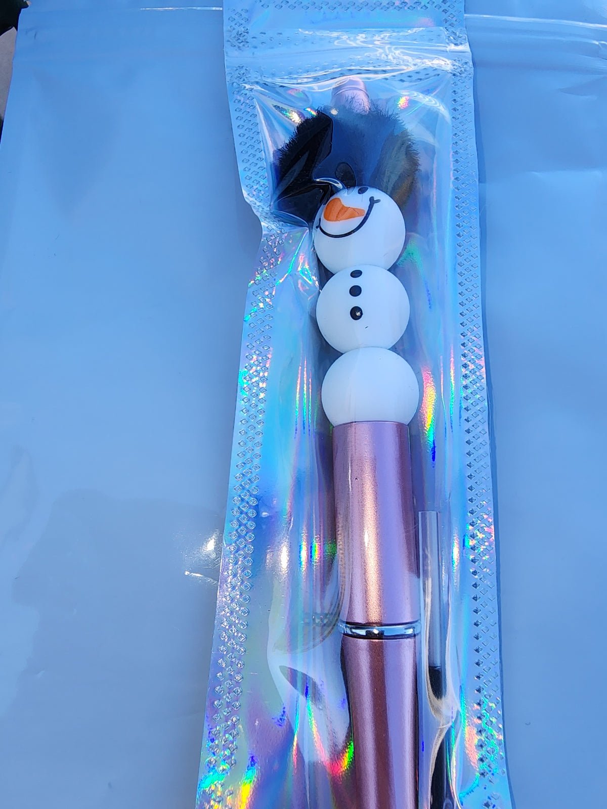 Fancy snowman pen