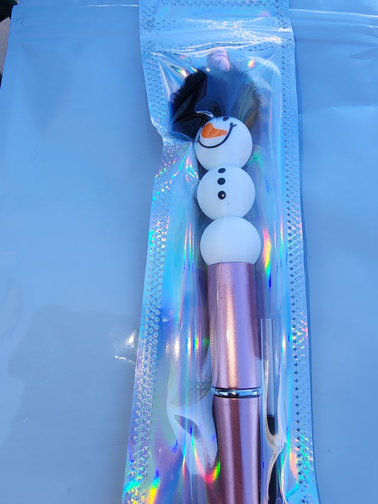 Fancy snowman pen