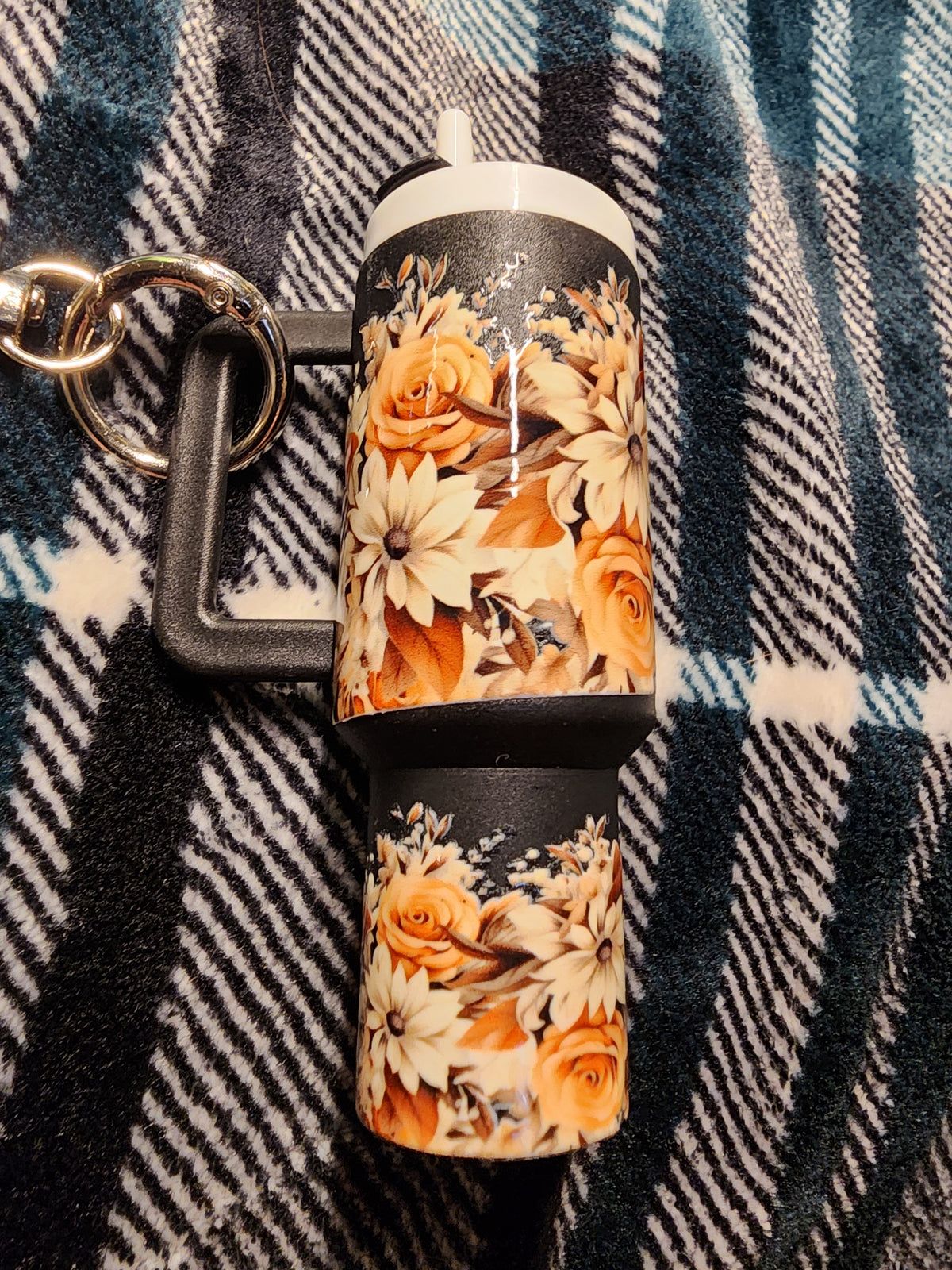 Autumn floral mom chapstick holder
