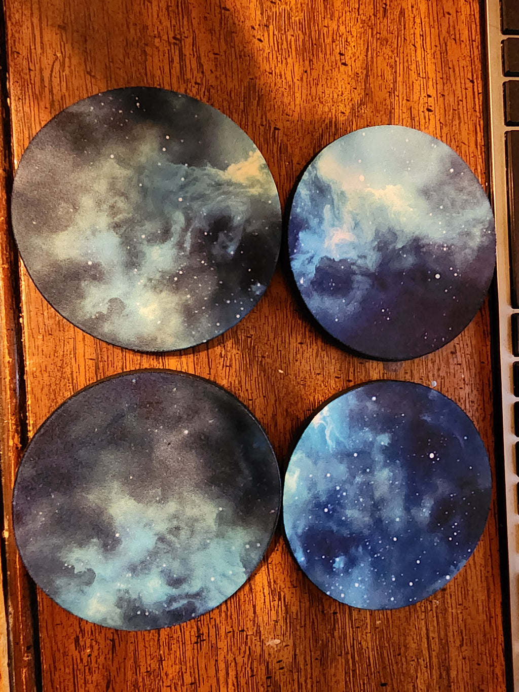 4 inch foam galaxy coasters