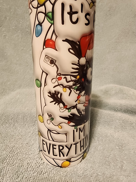 It's fine,  everything is fine 🎄 tumbler