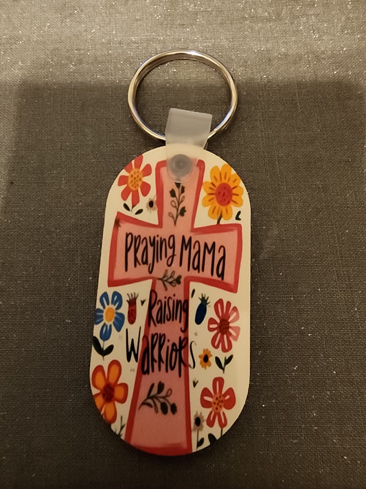 Praying mama keychain