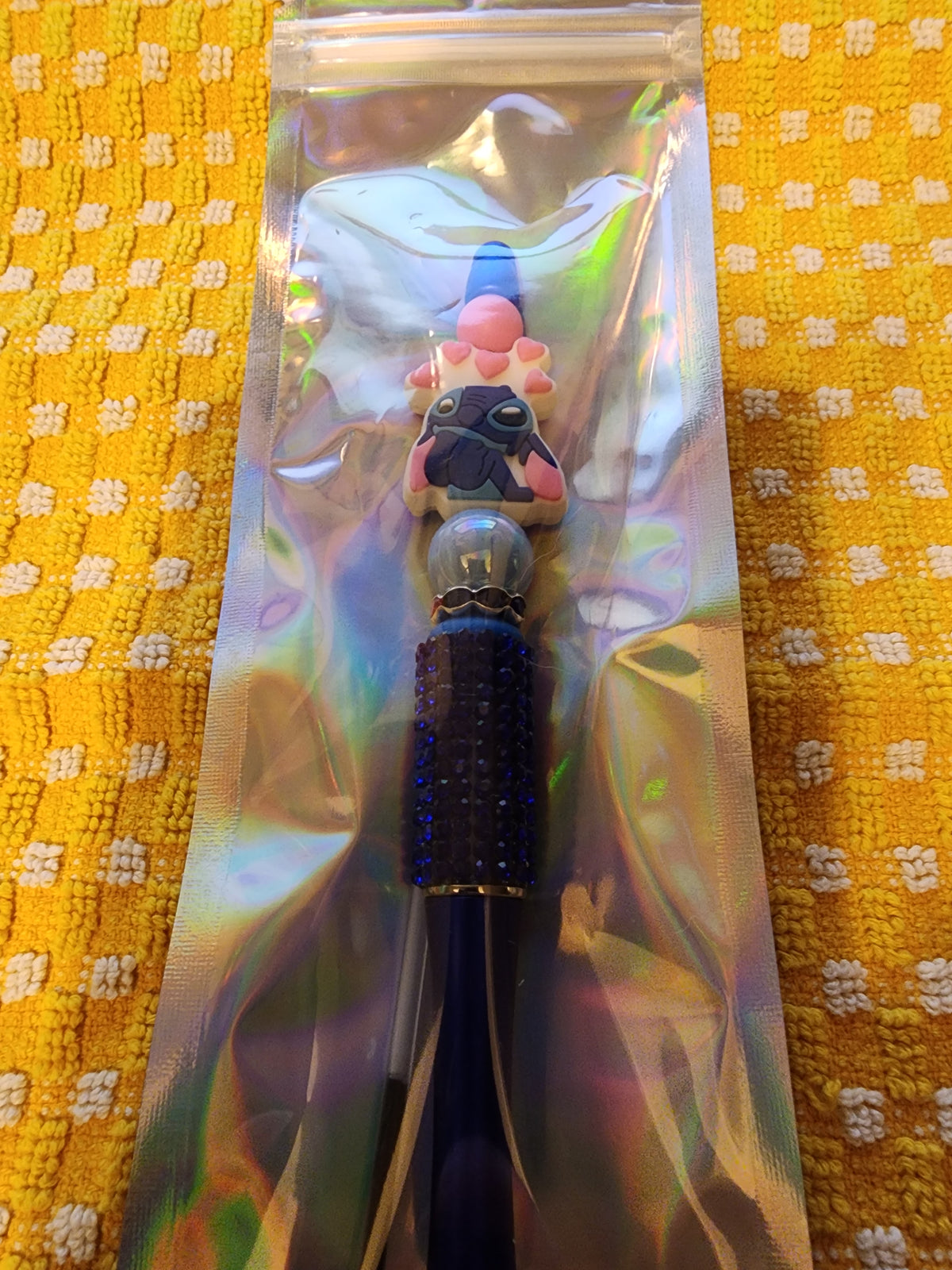 Little love sparkly blue pen