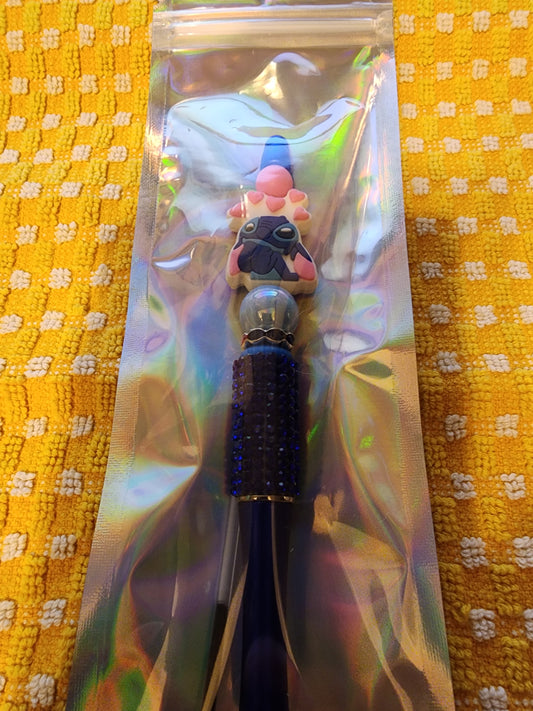 Little love sparkly blue pen