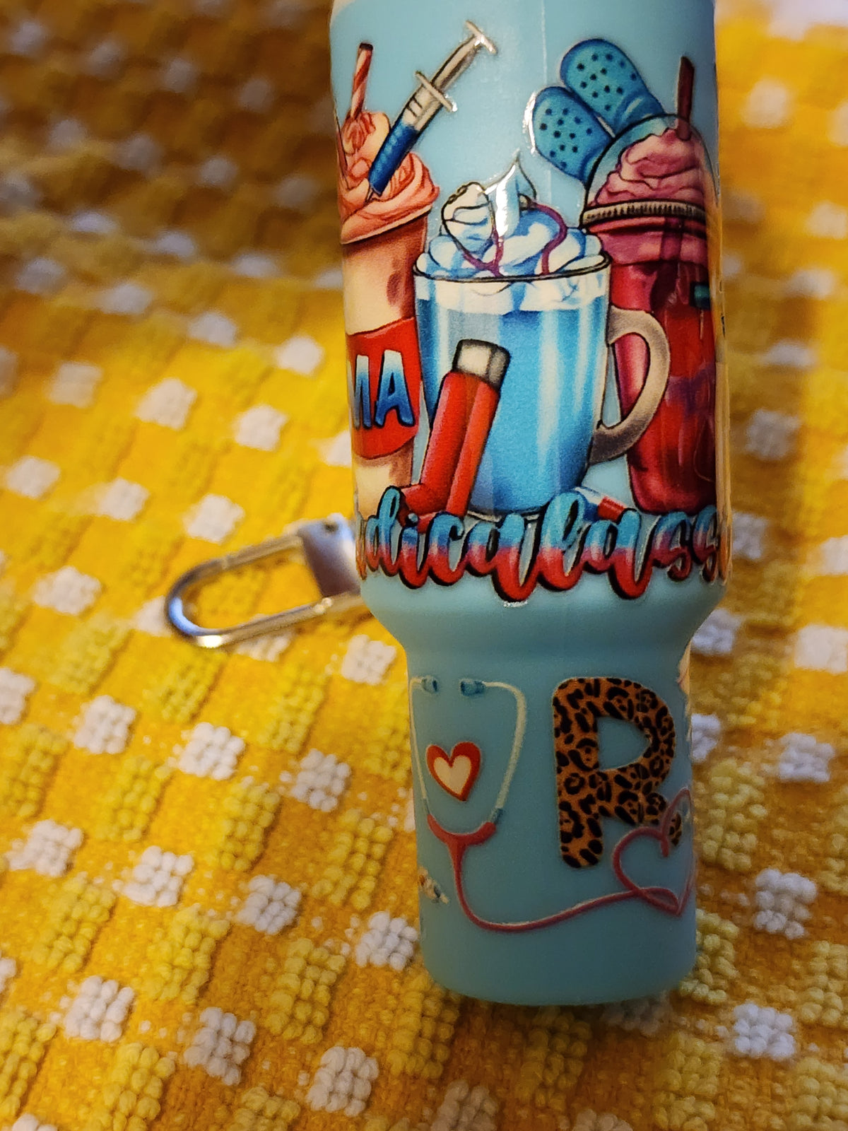 Medical assistant chapstick holder