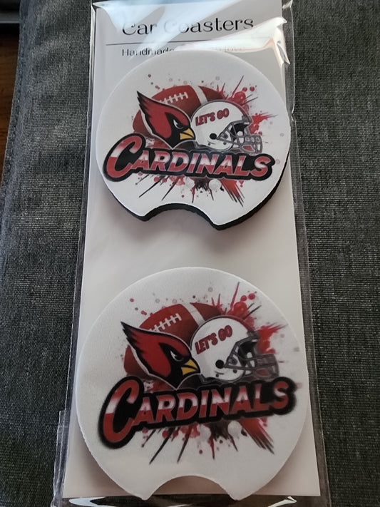 Cardinals car coasters