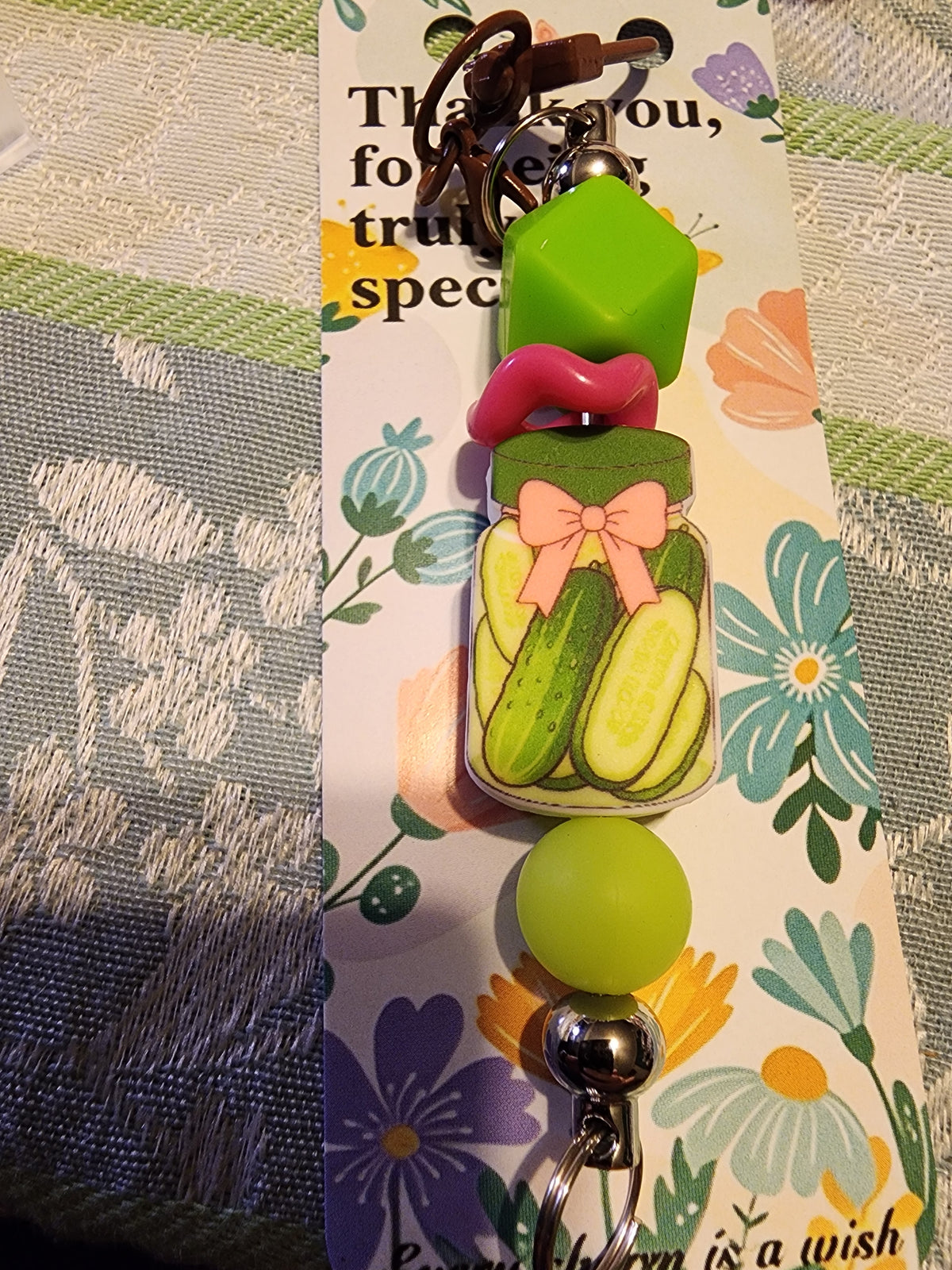 Pickles keychain