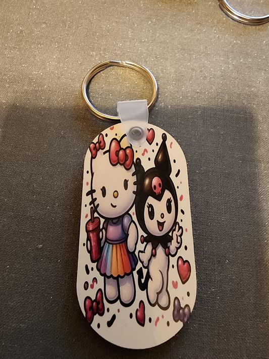 Kitty friend keychains