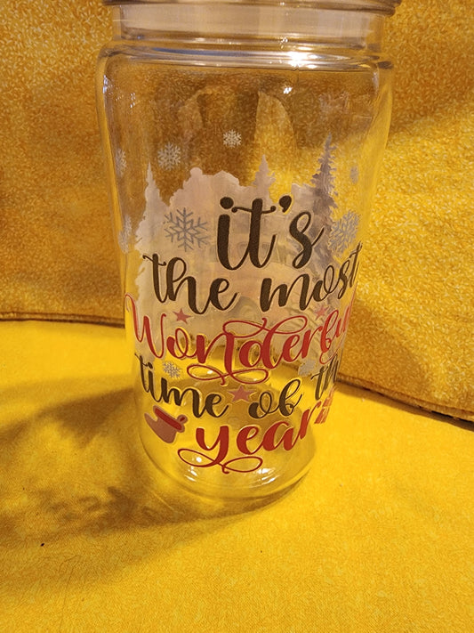 It's the most wonderful time of the year 16 ounce tumbler