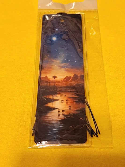 Sunset on the water bookmark