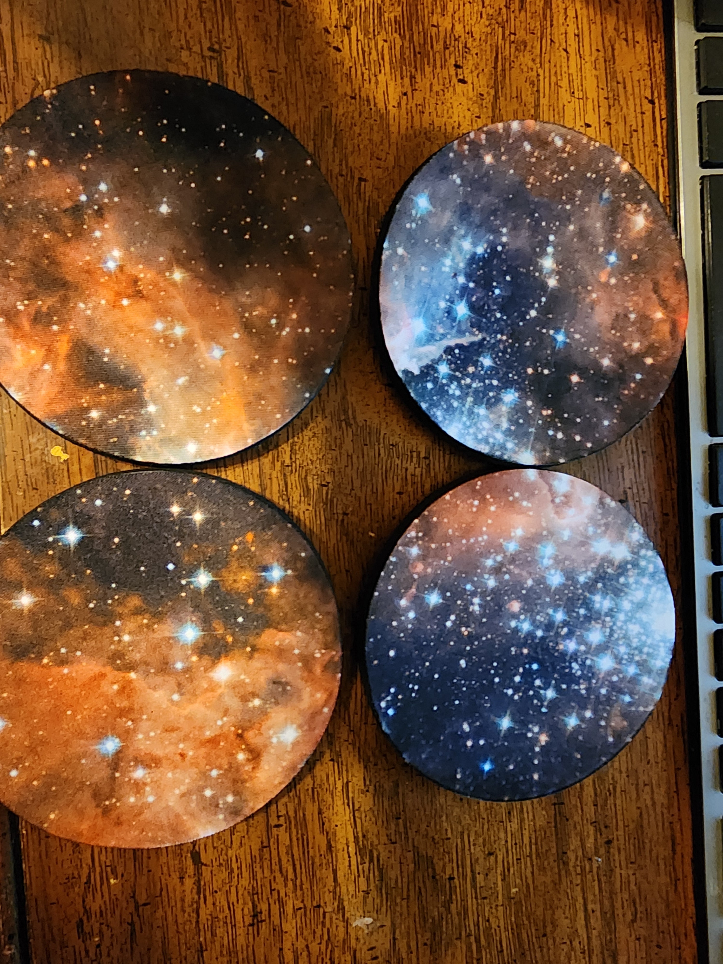4 inch foam galaxy coasters