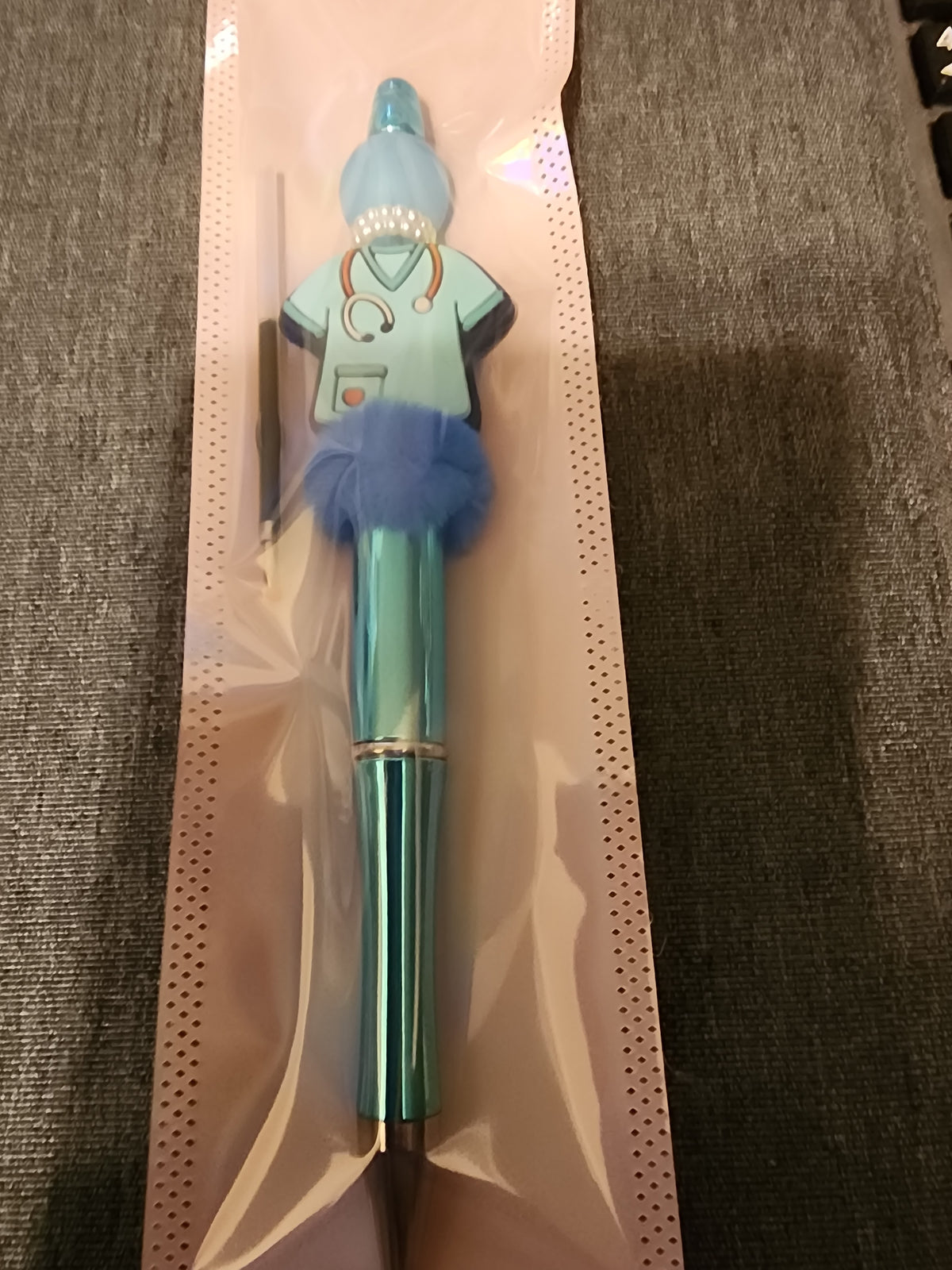 Blue scrub pen