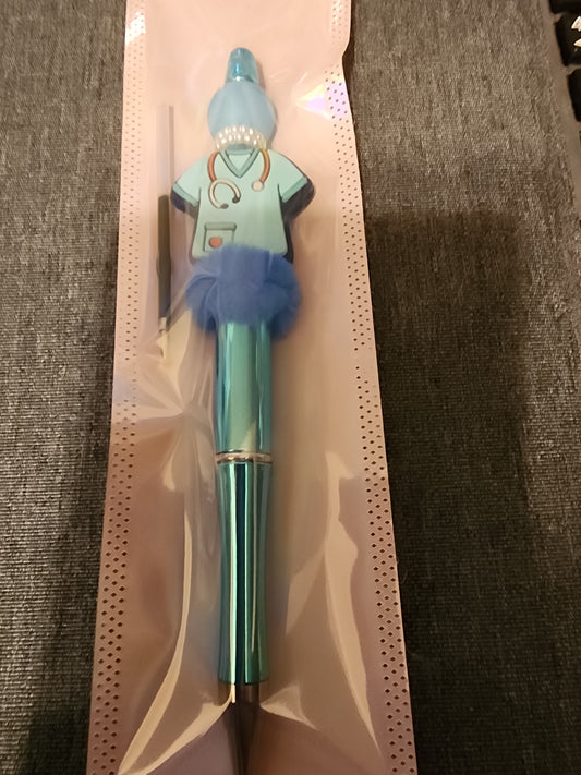Blue scrub pen