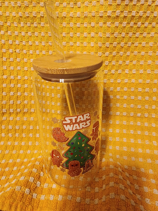 Christmas 🎄 cookie 16 ounce glass tumbler