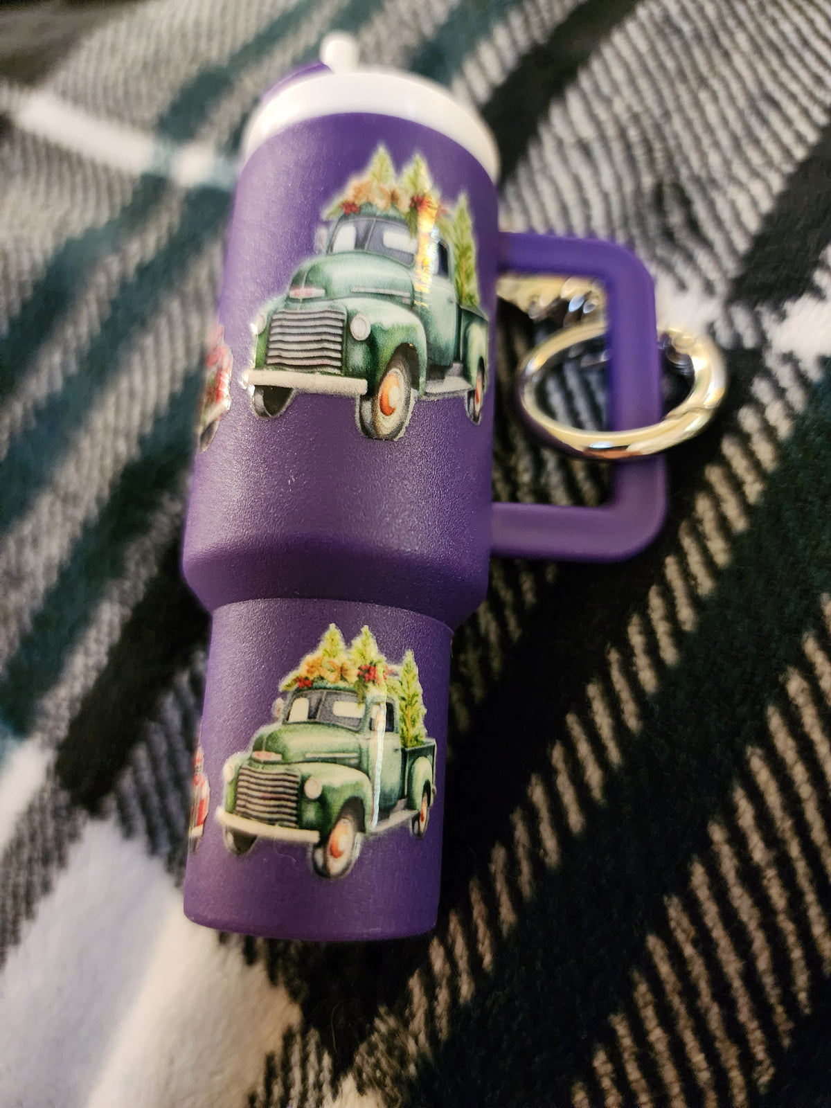Purple Christmas 🎄 truck 🚚 chapstick holder