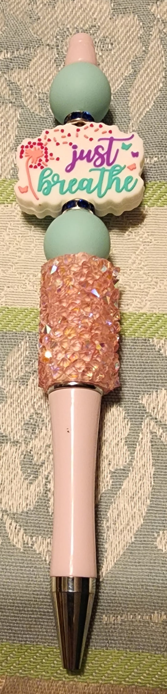 Just breathe silicon beaded pen