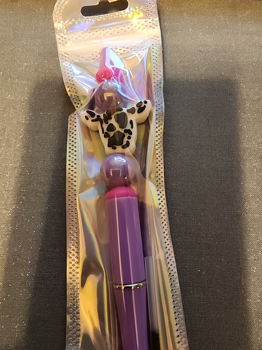 Purple cow print