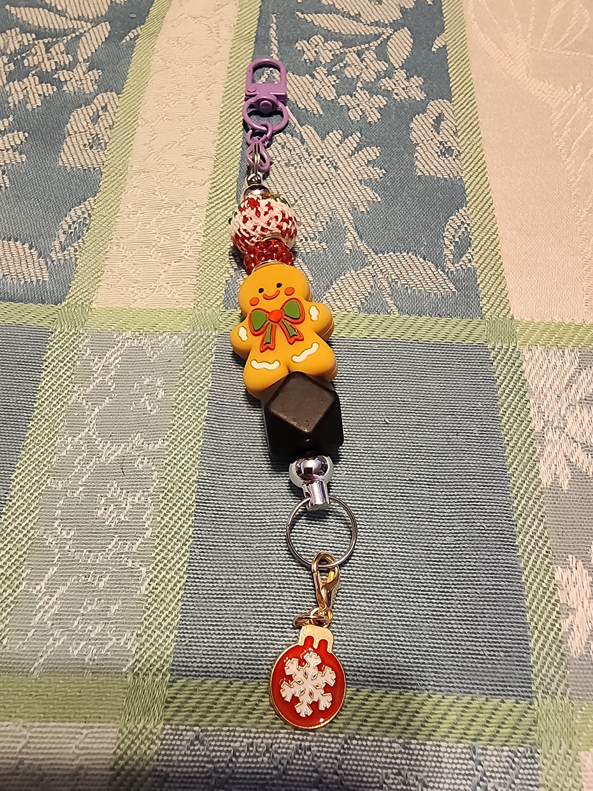 Gingerman with charm keychain