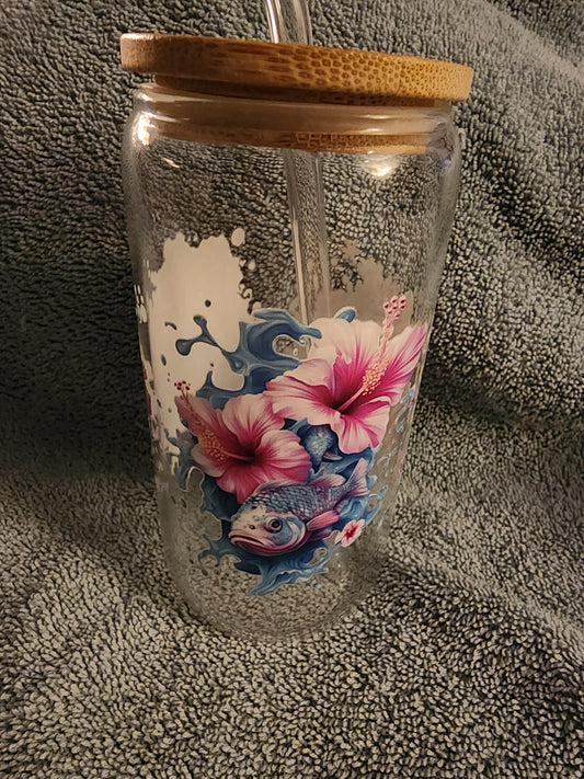 Clean fish 🐟 and sea turtle 🐢 tumbler