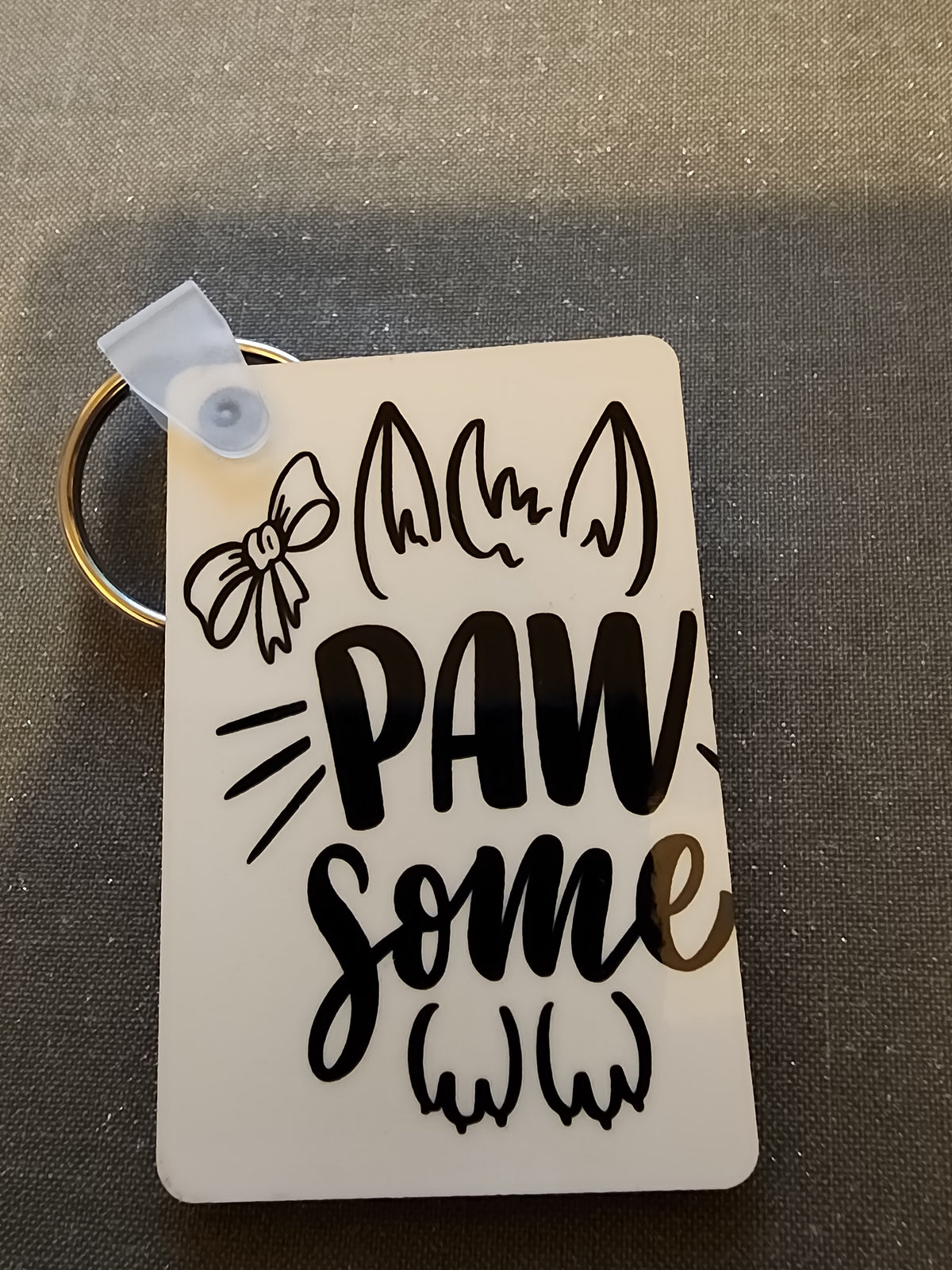 Pawsome keychain