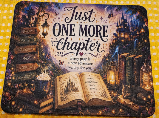 Just one more chapter mouse pad