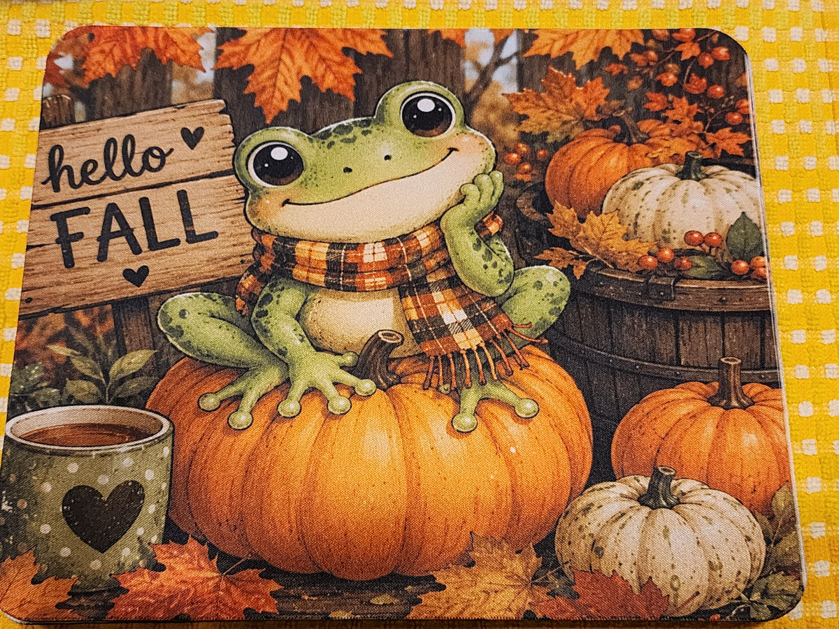Hello Fall mouse pad