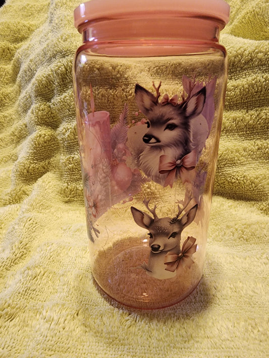 Deer with candles 16 cup