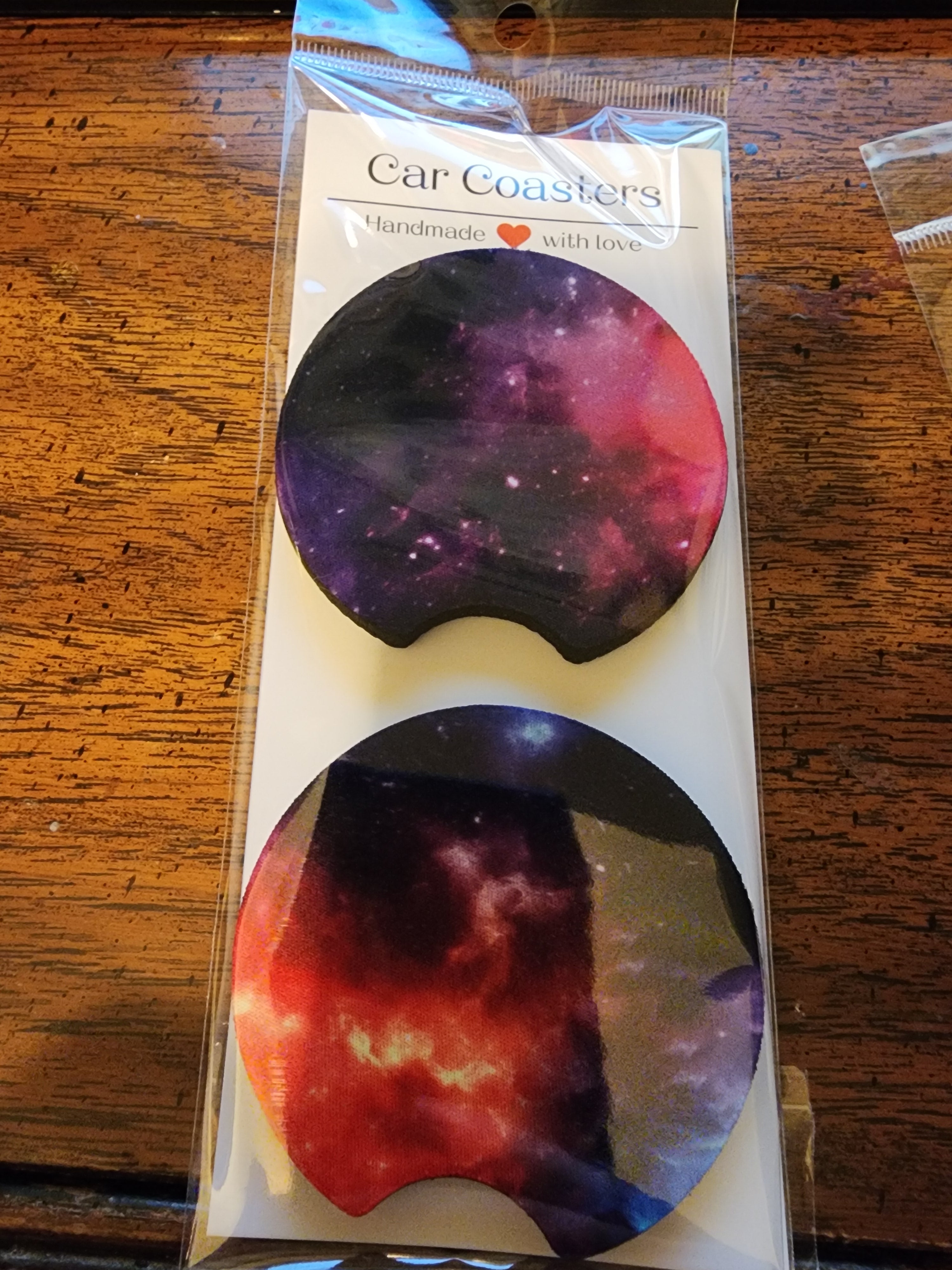 Galaxy car coasters