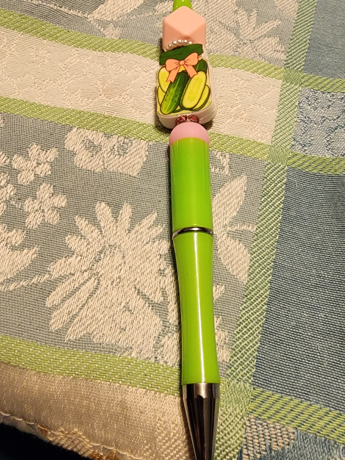 Pink and green pickles pen