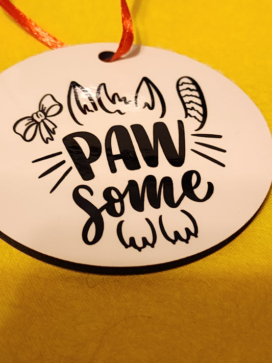 Pawsome ornament