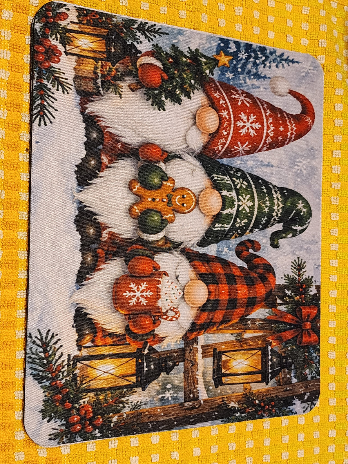 Snow gnome buddies mouse pad