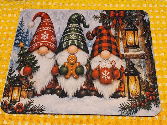 Snow gnome buddies mouse pad