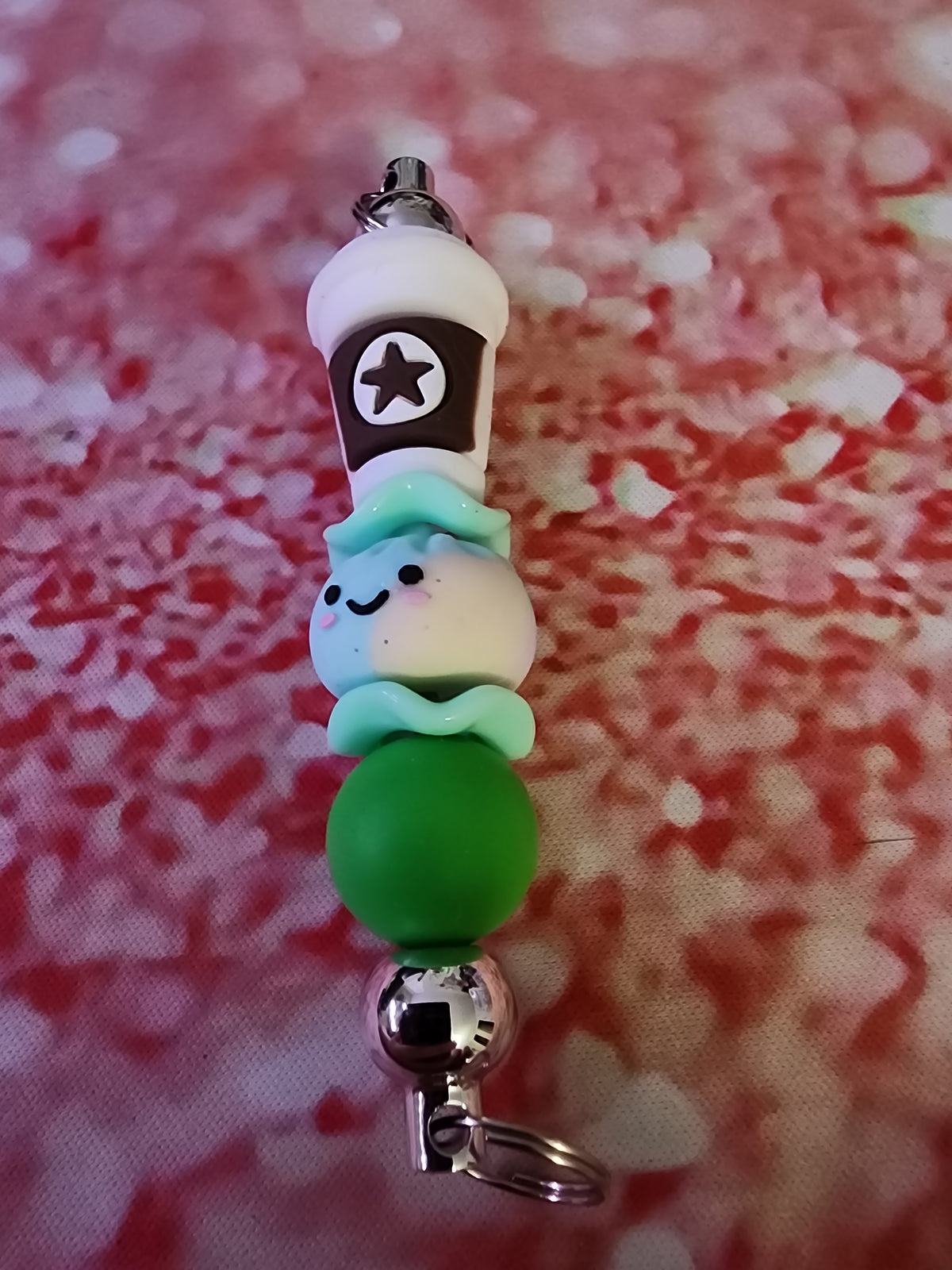 Tye dye dumpling and coffee ☕️ keychain